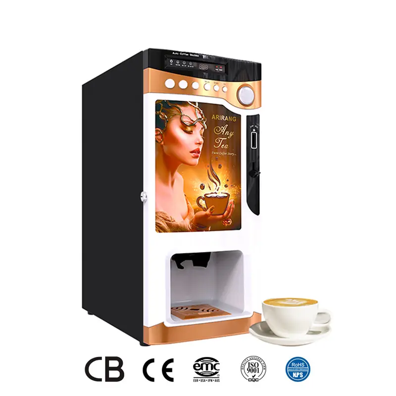 Coin vận hành máy Vendo trộn sẵn với Cup tự động